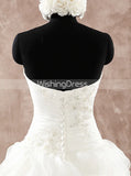 Princess Bridal Gown with Ruffled Skirt,Modern Wedding Dress,WD00601