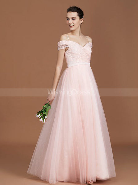 Princess Bridesmaid Dresses,Tulle Bridesmaid Dress,Long Bridesmaid Dress,BD00236