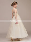 Princess Junior Bridesmaid Dress,Tulle Long Flower Girl Dress,JB00021