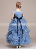 Princess Junior Bridesmaid Dresses,Ruffled Girl Dress,Ball Gown Flower Girl Dress,JB00013