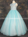 Princess Prom Ball Gown for Teens,Tulle Girls Pageant Ball Dress,GPD0009