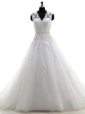 Princess Wedding Dresses,Backless Wedding Dress,White Bridal Dress,Modern Bridal Dress,WD00269
