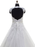 Princess Wedding Dresses,Backless Wedding Dress,White Bridal Dress,Modern Bridal Dress,WD00269