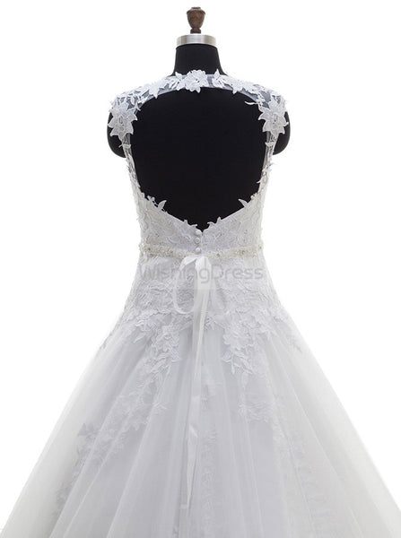 Princess Wedding Dresses,Backless Wedding Dress,White Bridal Dress,Modern Bridal Dress,WD00269