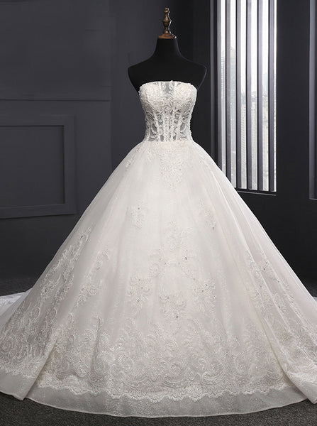 Princess Wedding Dresses,Ball Gown Wedding Dress,Luxury Wedding Gown,Classic Bridal Gown,WD00143