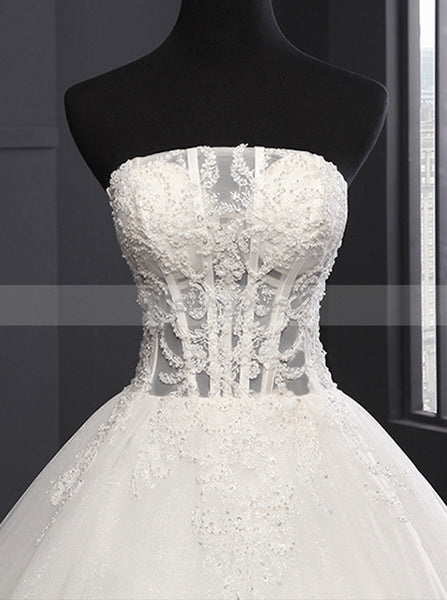 Princess Wedding Dresses,Ball Gown Wedding Dress,Luxury Wedding Gown,Classic Bridal Gown,WD00143