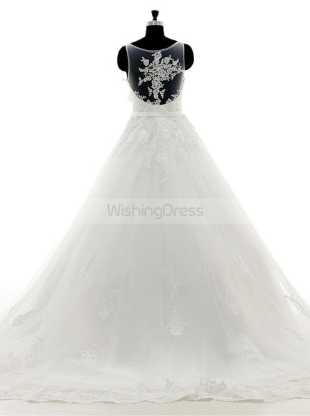 Princess Wedding Dresses,Lace Bridal Dress,Romantic Wedding Dress,WD00223