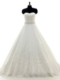 Princess Wedding Dresses,Strapless Wedding Dress,Elegant Wedding Dress,WD00213