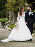 Princess Wedding Dresses,Wedding Dress with Sleeves,Dreaming Wedding Dress,WD00205