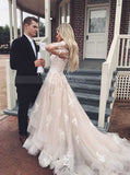 Princess Wedding Dresses with Sleeves,Layered Bridal Dress,WD00326