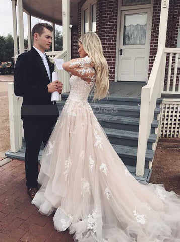 products/princess-wedding-dresses-with-sleeves-layered-bridal-dress-wd00326-2.jpg