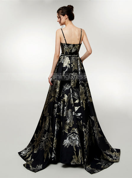 Printed Prom Dress with Straps,Fashion Prom Dress for Teens,PD00385