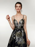 Printed Prom Dress with Straps,Fashion Prom Dress for Teens,PD00385