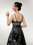 Printed Prom Dress with Straps,Fashion Prom Dress for Teens,PD00385