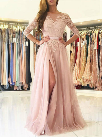 products/prom-dress-with-sleeves-tulle-prom-dress-long-prom-dress-with-slit-pd00317-1.jpg
