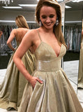 Prom Dress with Straps,Lace Up Prom Dress,A-line Prom Dress,PD00436