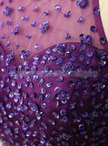 Purple Sweet 16 Dresses,Beaded Sweet 16 Dress,Tulle Sweet 16 Dress,SW00022