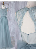Fairytale Bridesmaid Dresses,Open Back Bridesmaid Dress,BD00344