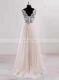 Romantic Wedding Dresses,Colored Wedding Dress,Cap Sleeves Bridal Dress,WD00245
