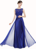 Royal Blue Bridesmaid Dress,Pleated Bridesmaid Dress,Chiffon Long Bridesmaid Dress,BD00137