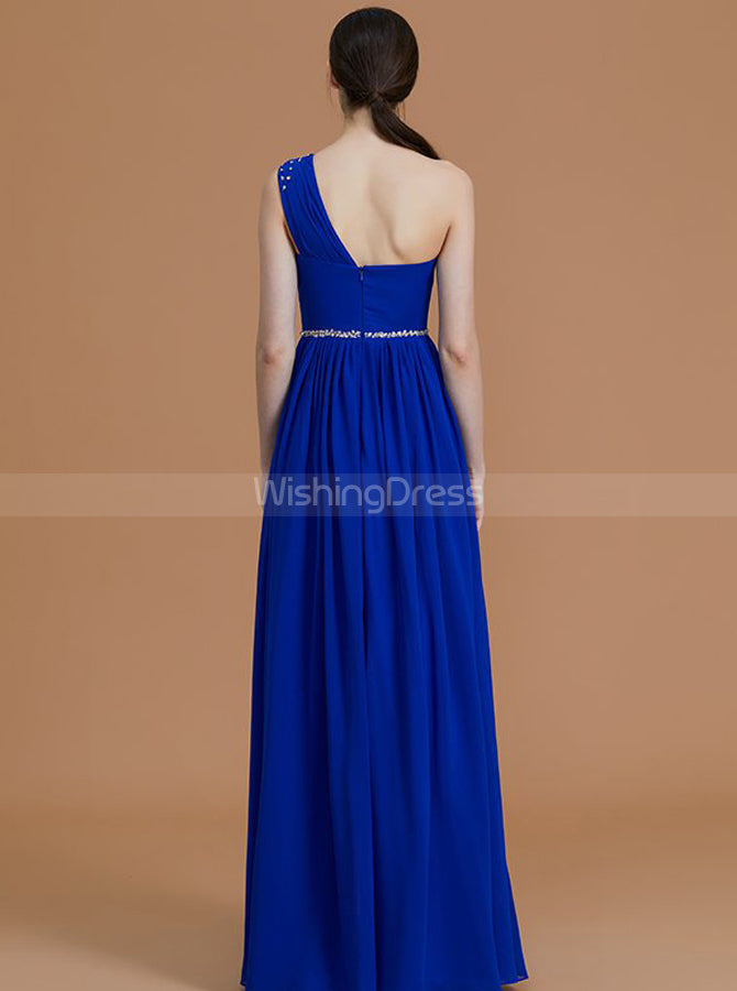 Royal Blue Bridesmaid Dresses,One Shoulder Bridesmaid Dress,Elegant Br - Wishingdress Royal Blue Bridesmaid Dresses,One Shoulder Bridesmaid Dress,Elegant Br - Wishingdress