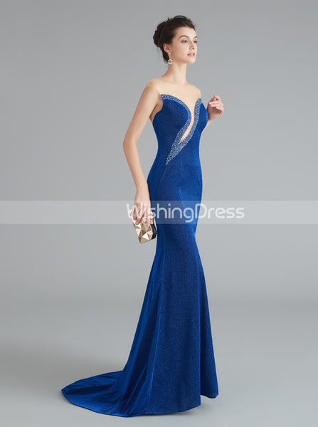 Royal Blue Evening Dresses,Fitted Homecoming Dress,HC00205