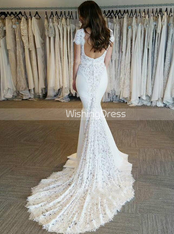 products/sexy-mermaid-wedding-dress-with-cap-sleeves-boho-v-neck-bridal-dress-wd00421.jpg