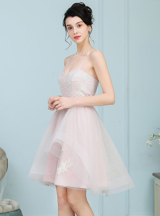Short Bridesmaid Dresses Tulle Bridesmaid Dress Spaghetti Straps Bride short-bridesmaid-dresses-tulle-bridesmaid-dress-spaghetti-straps-bride