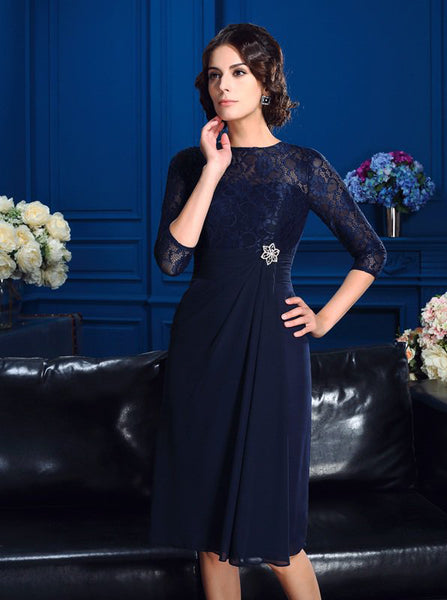 Short Mother of the Bride Dresses,Mother of the Bride Dress with Sleeves,MD00042