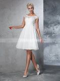 Short Wedding Dresses,Chiffon Wedding Dress,Beach Wedding Dress,WD00276