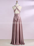 Silk Like Satin Bridesmaid Dresses,Long Bridesmaid Dress,Convertible Bridesmaid Dress,BD00278