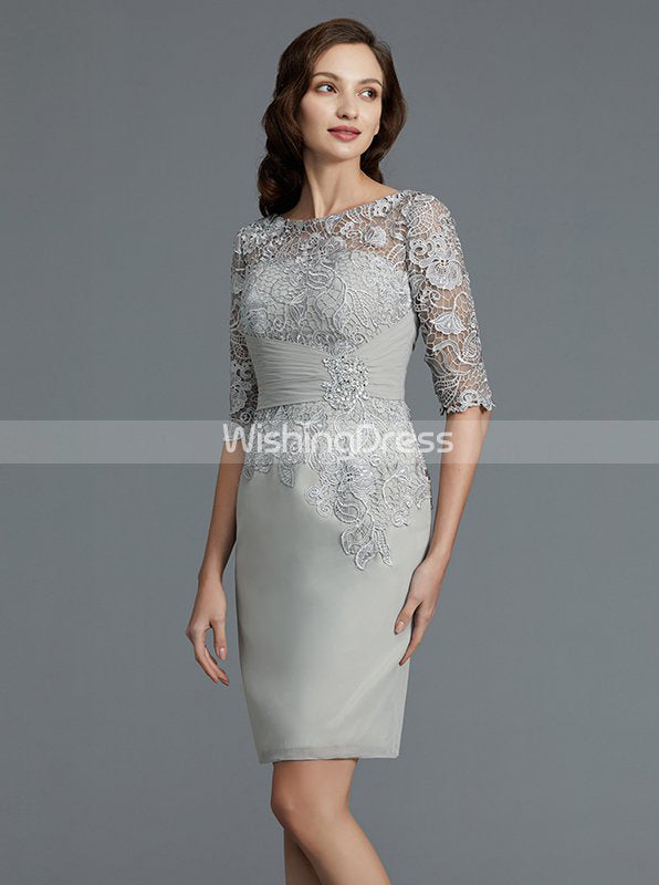 Silver Short Mother of the Bride Dress,Two Piece Mother of the Bride Dress,MD00049, US4 / Burgundy Silver Short Mother of the Bride Dress,Two Piece Mother of the Bride Dress,MD00049, US4 / Burgundy