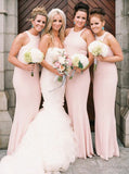 Simple Bridesmaid Dress,Chiffon Bridesmaid Dress,Mermaid Bridesmaid Dress,BD00129