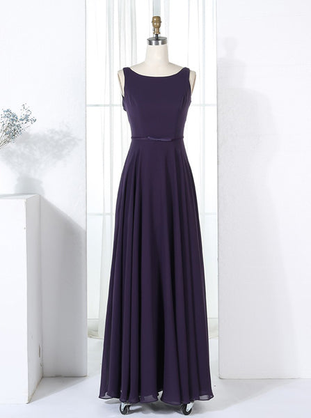 Simple Bridesmaid Dresses,Cutout Back Bridesmaid Dress,Long Bridesmaid Dress,BD00300