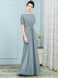 Simple Mother of the Bride Dresses,Long Mother Dress,Mother of the Bride Dress with Sleeves,MD00007