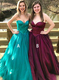 Simple Plus Size Prom Gowns,Sweetheart Plus Size Prom Gown,Tulle Plus Size Prom Gown,PD00320