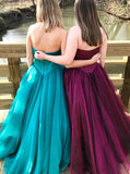 Simple Plus Size Prom Gowns,Sweetheart Plus Size Prom Gown,Tulle Plus Size Prom Gown,PD00320