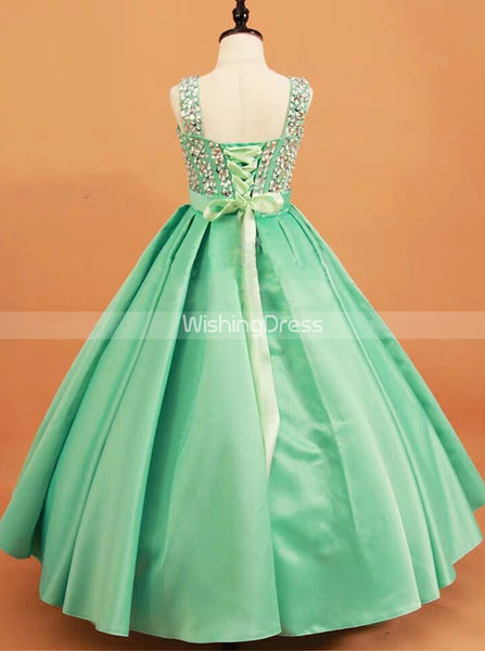 Special Occasion Dress for Teens,A-line Satin Little Princess Dress,GPD0023