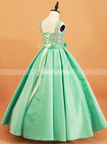 Special Occasion Dress for Teens,A-line Satin Little Princess Dress,GPD0023