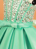 Special Occasion Dress for Teens,A-line Satin Little Princess Dress,GPD0023