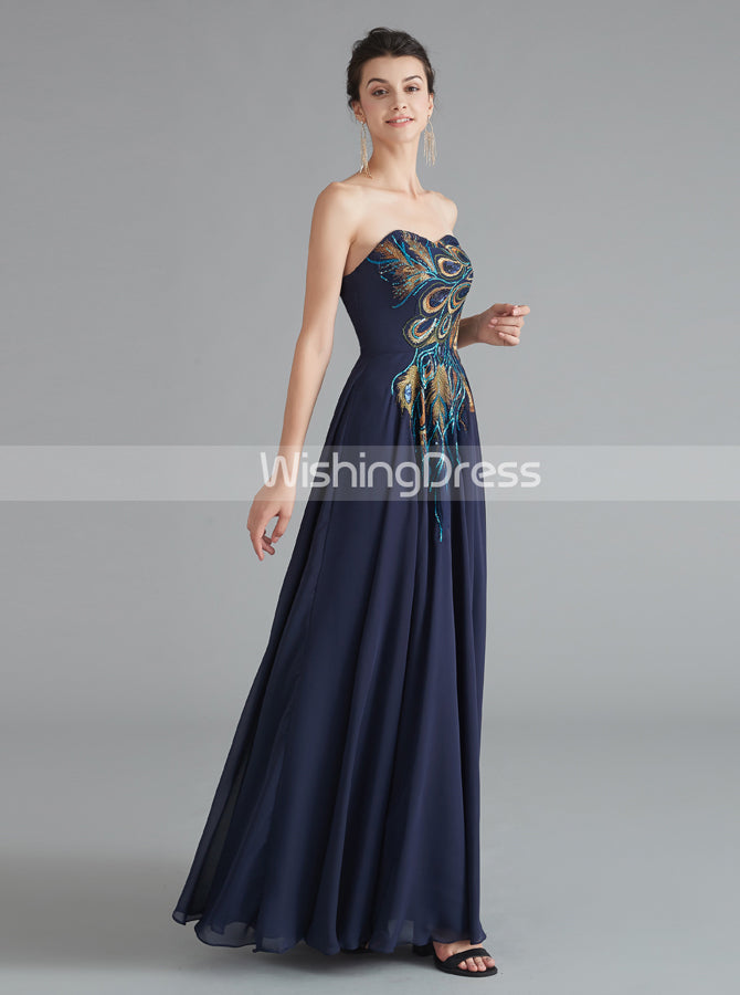 Strapless Evening Dresses,Dark Navy Homecoming Dress,Simple Prom Dress - Wishingdress Strapless Evening Dresses,Dark Navy Homecoming Dress,Simple Prom Dress - Wishingdress