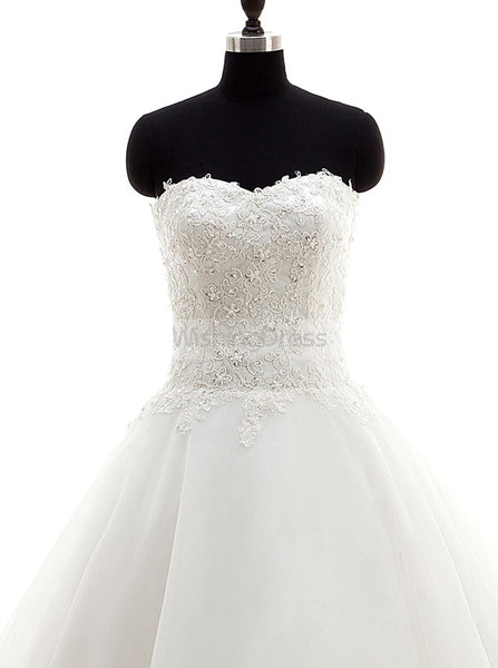 Strapless Wedding Gowns,Ball Gown Wedding Dresses,Modern Wedding Dress,WD00256