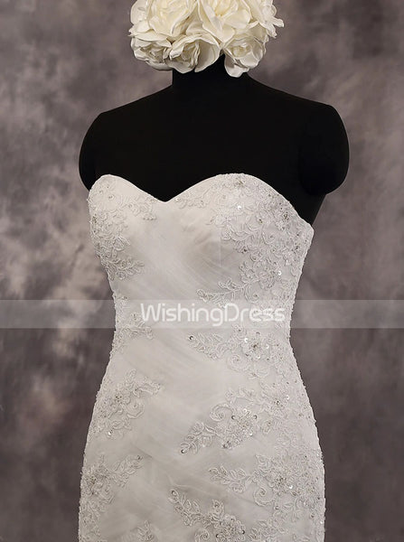 Sweetheart Neckline Mermaid Wedding Dresses,Tulle Floor Length Bridal Dress,WD00548