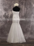 Sweetheart Neckline Mermaid Wedding Dresses,Tulle Floor Length Bridal Dress,WD00548