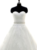 Sweetheart Wedding Dresses,Lace Wedding Dress,Romantic Wedding Dress,Vintage Wedding Dress,WD00214