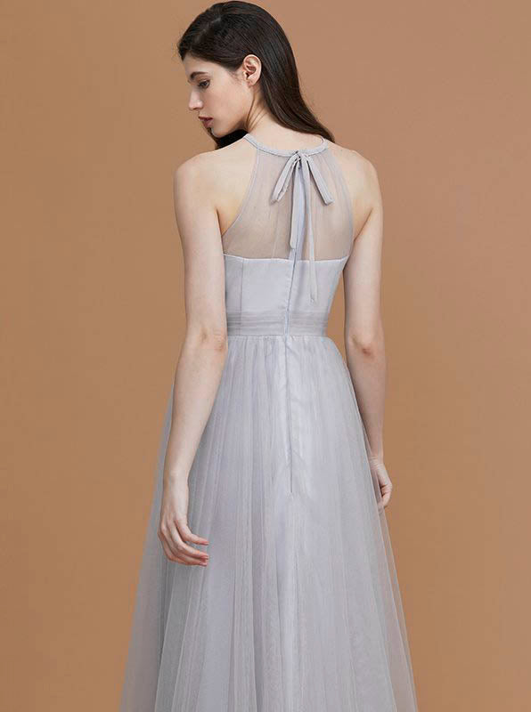 Tulle Bridesmaid Dress,Long Bridesmaid Dress,High Neck Bridesmaid Dress,BD00165, US6 / Grape Tulle Bridesmaid Dress,Long Bridesmaid Dress,High Neck Bridesmaid Dress,BD00165, US6 / Grape