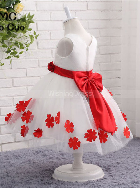 Tulle Flower Girl Dress,Lovely Flower Girl Dress,Girl Party Dress,FD00050