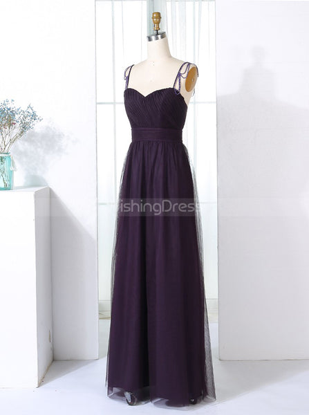 Tulle Long Bridesmaid Dresses,Elegant Bridesmaid Dress,BD00308