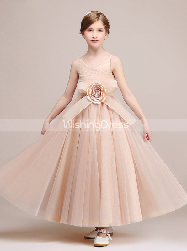 Tulle Long Junior Bridesmaid Dresses,Modest Junior Bridesmaid Dress,JB00039, J6 / Mint Green Tulle Long Junior Bridesmaid Dresses,Modest Junior Bridesmaid Dress,JB00039, J6 / Mint Green