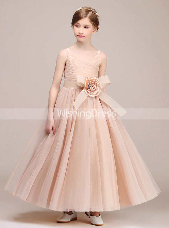 Tulle Long Junior Bridesmaid Dresses,Modest Junior Bridesmaid Dress,JB00039, J6 / Mint Green Tulle Long Junior Bridesmaid Dresses,Modest Junior Bridesmaid Dress,JB00039, J6 / Mint Green